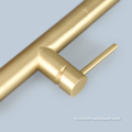 Lavabo lavabo anahtarı kolu altın teleskopik musluk